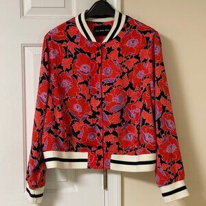 Who What Wear Floral Bomber Varsity Jacket- No Size Tag Est. XL